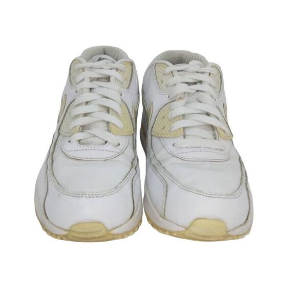 Nike Air Max 90 LTR GS Girl's Pre-owned Ivory and White Sneakers - sz. 6Y - Picture 2 of 6